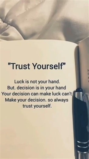 Your Decisions Can Change Your Luck! 🧠 | Trust Yourself Quotes #motivation #mindset #lifelessons