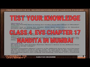 CLASS 4 EVS CHAPTER 17 NANDITA IN MUMBAI