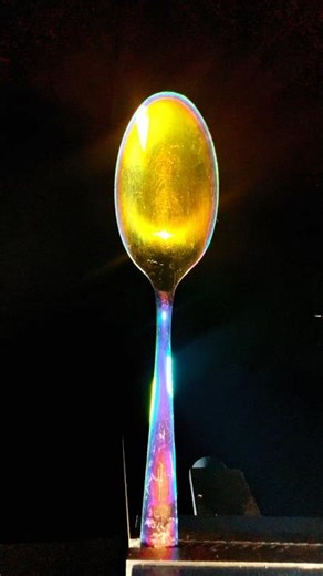 Breaking A Metal Spoon Close Up