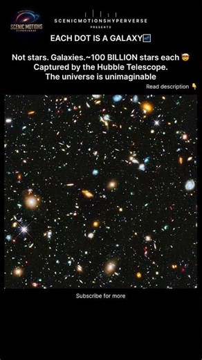 Each Dot Is a Galaxy… BILLIONS of Stars 🌌 (Hubble Deep Field)