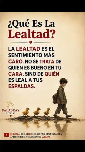 ¿Qué es la lealtad? 🤝❤️ Una virtud escasa #frases #reflexion #lealtad #shorts #viralshorts