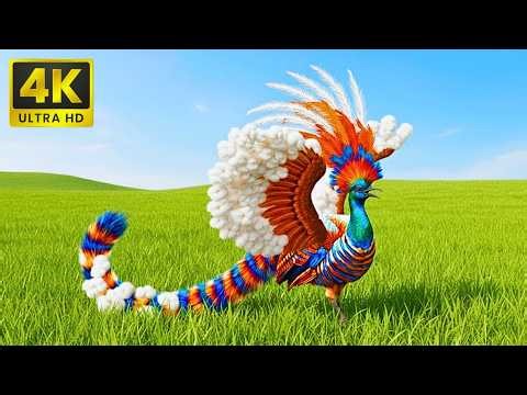 Unbelievably Beautiful and Exotic Birds 🕊️🌈 | 4K Nature ASMR Experience