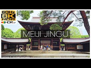 Meiji Shrine Tokyo 8K HDR 60FPS | Walking Tour Through Iconic Shinto Shrine