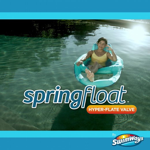 Stay dry and float above the rest with DryFloat. Revolutionary Hyper-Flate valve inflates 3X quicker. | SwimWays