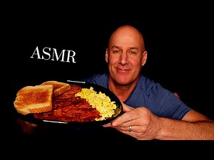ASMR: HOMEMADE BREAKFAST WITH CRUNCHY BACON!! (EATING SOUNDS) SOFT SPOKEN