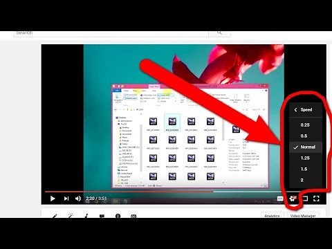 How to Slow-Down or Speed-Up the Playback speed of a Youtube video