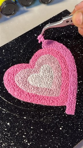 Satisfying textured art ideas!🎨 #texturedart #texturedpainting #painting #artideas #viralshorts