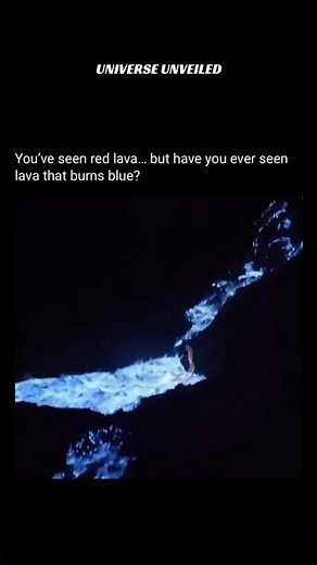 Blue lava is one of the rarest and most visually stunning natural wonders on Earth. #volcanoday