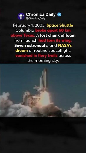 🚀 Columbia’s Final Descent🔥