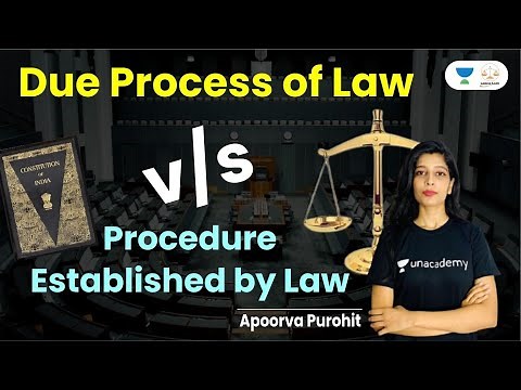Due process of law v/s Procedure established by law | Apoorva Purohit l Linking laws