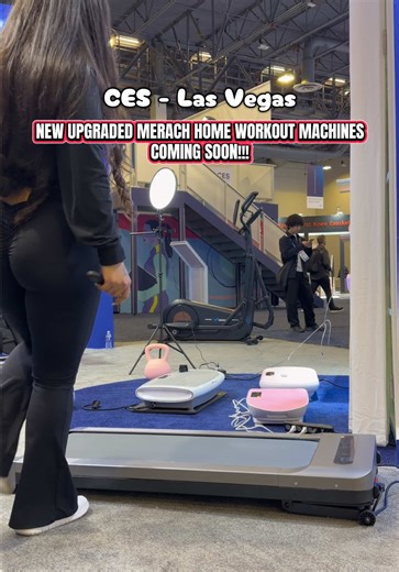 CES- LAS VEGAS BABY!!! 🔥🔥🔥 @Merach fitness all these amazing home products for amazing results made better for you!! Because they actually care!! ♥️♥️♥️ stay tuned! #ces #lasvegas #merach #fitness #homeworkout