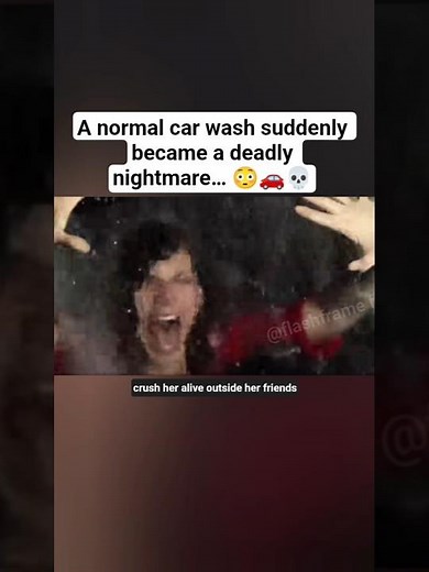 A normal car wash suddenly became a deadly nightmare… 😳🚗💀