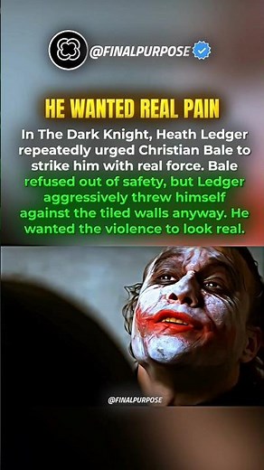Heath Ledger Demanded A Real Beating From Batman 😳