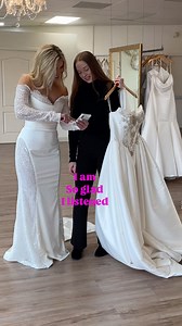 169K views · 4K reactions | ✨Dress shopping tip: Have an idea of what style you want but be open minded. You may not realize that deep down, you want a ball gown, and you keep trying on fitted dresses. Your stylist may ask you to try something different on based on your feedback. That’s when you may fall in love with a dress! #weddingdresses #weddingdressshopping #weddingtips #weddingdressstyle #bridalshop #bridalinspirations | Flares bridal | Facebook