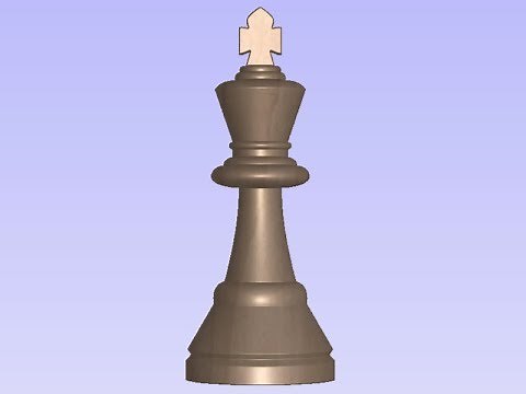 Vectric V10 Tutorials | Two Sided Machining | King Chess Piece