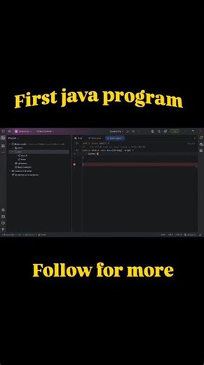 The first java program code " Hello world"