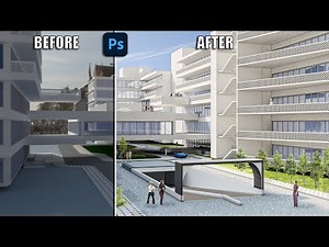 How I used Photoshop to Enhance an Architectural Render!