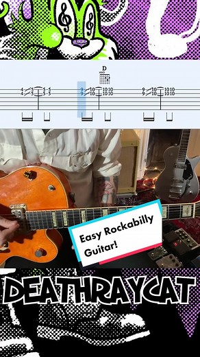 Part 1 of 4 Easy Rockabilly Licks! #rockabilly #guitartok #fridaynight #gretsch #easyguitar #guitar #guitarlesson #straycats #briansetzer
