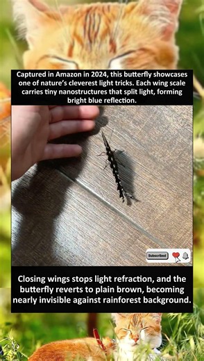 How Blue Morpho Creates Blue Color With Zero Pigment #wildlife #animals
