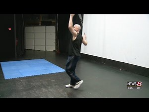 Dick Wolfsie learns jump rope techniques from the 'Rope Warrior' - part 2