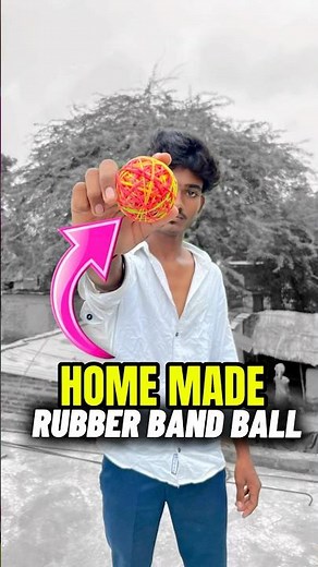 Home-made rubber band ball ||😱