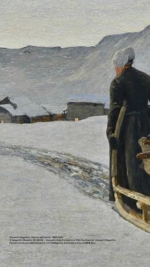 "Giovanni Segantini" al Museo Civico di Bassano del Grappa. Oltre dieci anni dopo l'ultima esposizione dedicata all’artista, la mostra riunirà un centinaio di capolavori provenienti dalle principali collezioni italiane ed europee, dal Musée d'Orsay al Rijksmuseum di Amsterdam. Scopri tutte le informazioni e acquista il tuo biglietto al link https://www.museibassano.it/it/mostra/giovanni-segantini - Giovanni Segantini, "Ritorno dal bosco", 1889-1890. © Segantini Museum St. Moritz - Deposito della