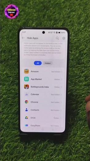 realme phone me app hide kaise kare | how to hide app realme /realme app hide