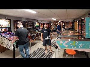 Updated tour of Mitches 40 Pinball Machine Collection & Tri City Playoffs action!