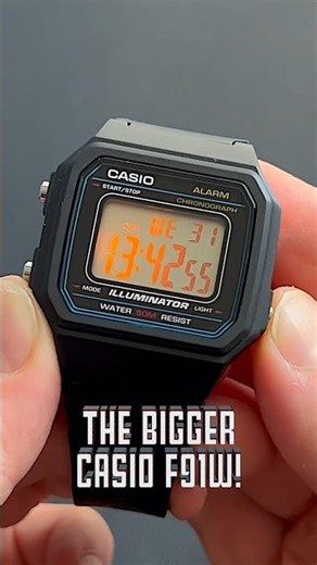 Size Matters 📏 The Casio W-217-H (aka F91W ‘XL’) #casio #digital #wristwatch