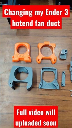 Upgrading my ender 3 hotend fan duct. #3dprinter#ender3#ender3upgrade