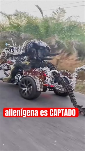 Alíen es CAPTADO en una MOTO 👽😳! #alien #halloween #cine #curiosidades #noticias
