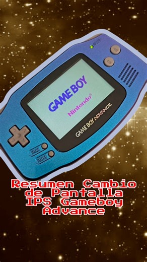 Cambio Pantalla IPS GBA #gameboyadvance #ipsscreen #pantallaips #diy #gameboy #shorts