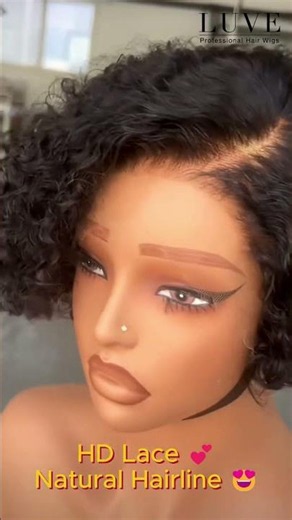Curly Pixie Cut Wig 😍 13×4 HD Lace Front Human Hair Wig