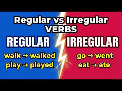 Master Regular & Irregular Verbs in Minutes! | Easy English Grammar Guide