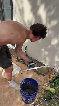 back yard project #DIY#patio#porcelainpatio #build #provolone #backyard #garden #home