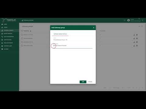 Commissioning a Gateway on TEKTELIC Network Server