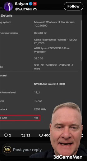 How To Enable Resizable BAR #nvidia #gpu #dlss5 #resizeablebar #howto #rebar