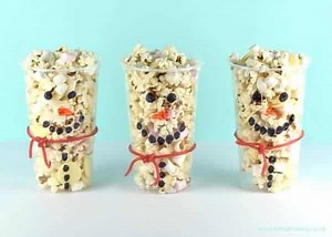 Fun Snowman Snack Cups Recipe