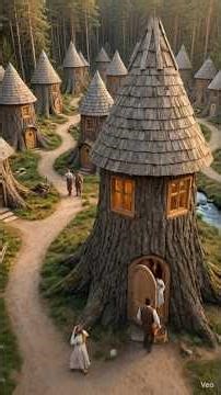 A Hidden Village Inside Giant Trees 🌳 – You Won’t Believe This Exists!