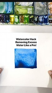 Watercolor Hack: Removing Excess Water Like a Pro!🎨🖌️ Follow these three steps to get rid of excess water👇 1️⃣ Dip your brush in clean water. 2️⃣ Swipe off excess water on a clean cloth or tissue. 3️⃣ Touch the brush to the paper, and watch it absorb the extra moisture. Your Watercolor masterpiece is saved! Share this trick with your fellow artists✅ Follow for more Watercolor Tips!🎨 #WatercolorArt #ArtisticHacks #WatercolorTips #ArtTutorial #PaintingTechniques #CreativeProcess #WatercolorWis