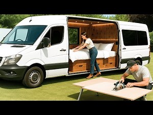 Couple Builds Stunning Camper Van From Scratch | Full Transformation by ‪@Mar.lavender‬