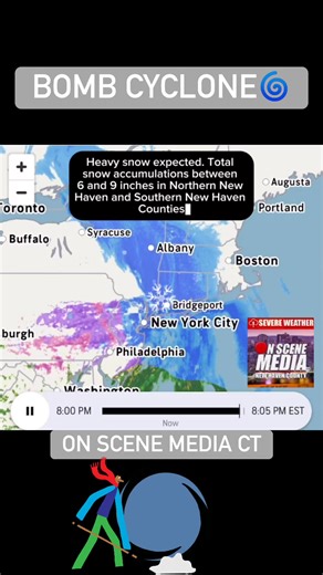 🌀12/26/2025- Snow Storm- Heavy Wet Snow, 6-9 Inches Plus Expected. Terrible Road Conditions and snow into the morning. Currently around 22 degrees along the shoreline New Haven County. Snow expected through the night and into the am Saturday. | On Scene Media New Haven County