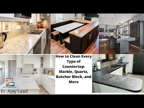 How to Clean Every Type of Kitchen Counters | Countertop Marble and More | Kitchen Counter cleaning