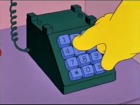 The Simpsons - The Fingers You Have Used To Dial Are Too Fat | Simpsons Forever