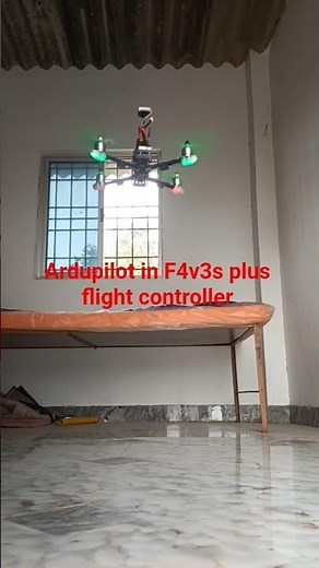 Ardupilot firmware in F4v3s plus flight controller at althold mode.