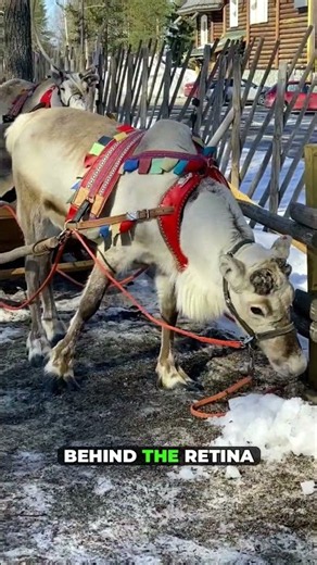 Why reindeer eyes glow blue in winter darkness