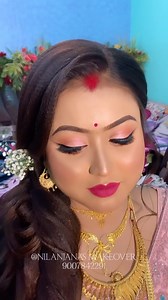 My Beautiful Reception Bride 💕 For bridal booking 9007842291 | Nilanjana's Makeover & Academy 9007842291 an ISO 9001:2015 Certified