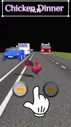 🐓Rooster Road Cross Challenge 🚦#challange #rooster #fyp #funny #shorts