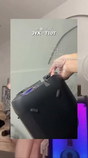 JYX T10T karaoke machine, excellent sound quality, demonstrated by Cheska Francisco#karaoke #shorts