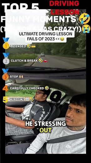 🚗Ranking The Funniest Driving Lesson Moments! 🤣